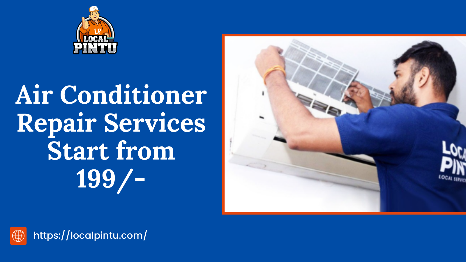 Air conditioner repair services start from 199/- image