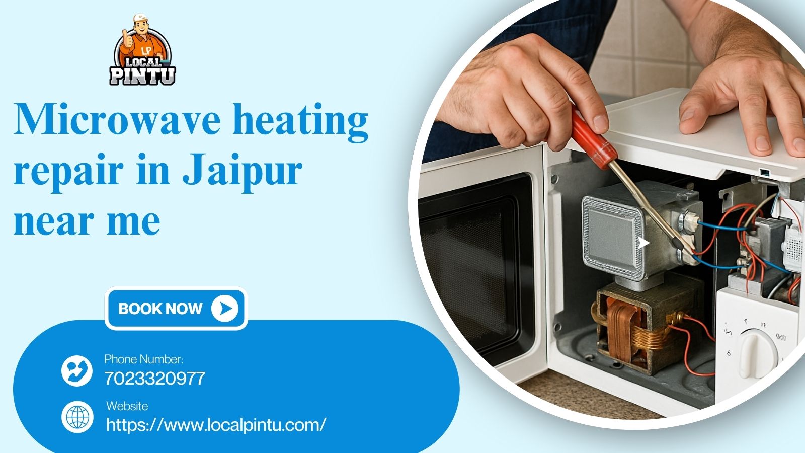 Microwave heating repair in Jaipur near me image